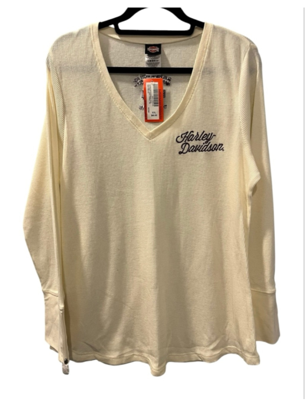 Harley Davidson NWT Thermal 2016 Purple Embroidered Long Sleeve Shirt Size 2XL